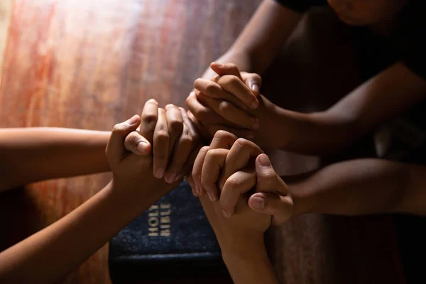 Christian people prays — Stock Photo, Image
