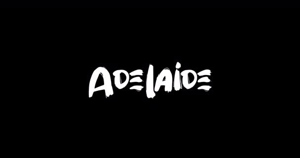 Adelaide Women Name Grunge Dissolve Transition Effect Animated Bold Text — Αρχείο Βίντεο