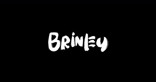 Brinley Nombre Niña Grunge Digital Efecto Transición Animación Tipografía Texto — Vídeo de stock