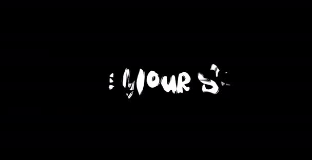 Your Smile Love Citation Grunge Transition Effet Typographie Texte Animation — Video