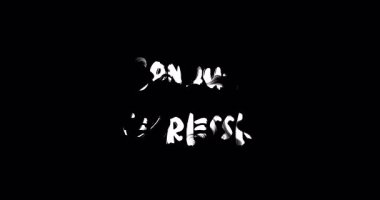 Korkusuzca İlham Veren Grunge Metin Tipografisi Animasyon Grunge Geçiş Efekti Çözümleme Efekti