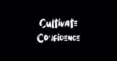 Özgüven-Motivasyonal Tırnak Tipografisi Metin Animasyon Grunge Geçiş Efekti Çözümle