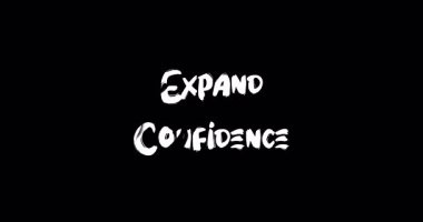  Özgüven Motivasyonunu Genişlet Tipografi Metin Animasyon Grunge Geçiş Efekti Çözümle