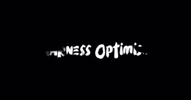 İyimserlikten faydalan, motivasyon, tipografi, metin animasyonu Grunge Geçiş Efekti