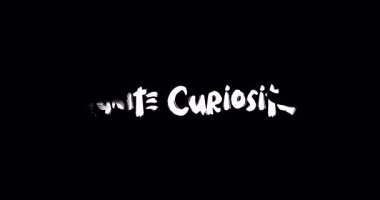 Tutuşan Curiosity-Motivational Typography Metin Animasyon Grunge Geçiş Efekti