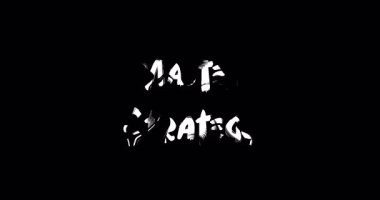 Usta Strateji. -İlham verici alıntı Grunge Metin Tipografisi Animasyon Grunge Geçiş Efekti Çözümleme Efekti