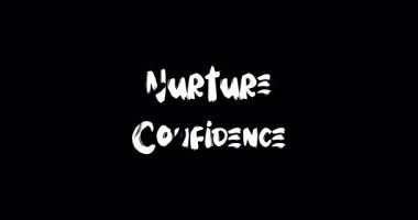 Özgüven güdümlü tipografi Metin Animasyonu Grunge Geçiş Efektini Besle