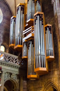 Katedraldeki org, Freiberg, Almanya 19.07.2017