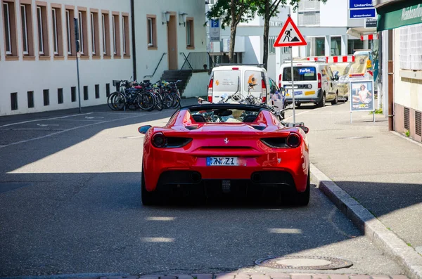 Lamborghini aventador Caddesi, Freiburg, Almanya 19.07.2017 Aventador Caddesi, Freiburg, Almanya 19.07.2017
