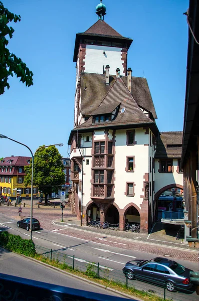Rua Cidade Velha Freiburg Alemanha 2017 — Fotografia de Stock