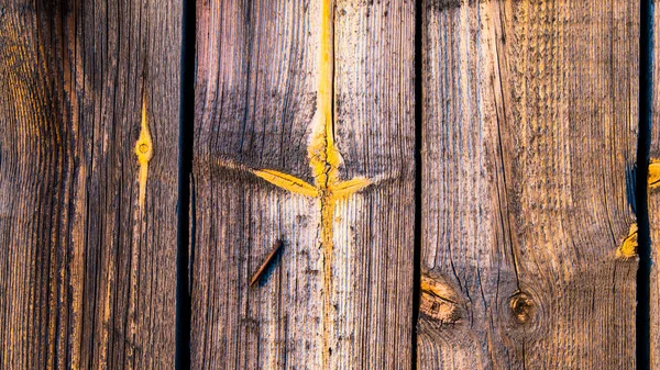 Legno Vecchio Naturale Ombra Grigio Gialla Sfondo — Foto Stock