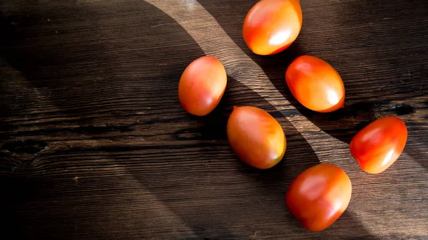 토마토 어두운 토마토 클로즈업 — 스톡 사진