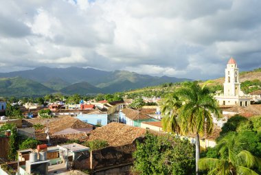  Palacio Cantero Gözcü Kulesi 'nden Trinidad' ın görüntüsü. Trinidad, Küba    