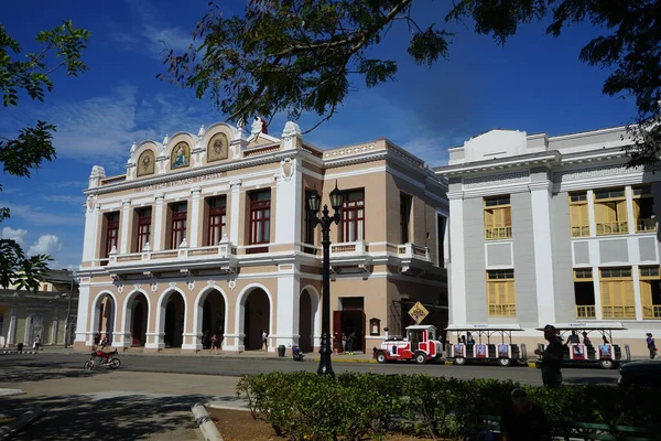 Central Park Jose Marti Centro Histórico Cienfuegos Está Localizado Cidade — Fotografia de Stock