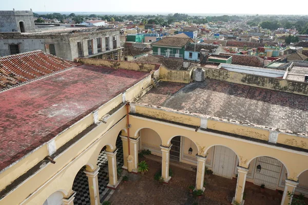 Palacio Cantero Udvara Kilátás Palacio Cantero Őrtornyából Trinidad Kuba — Stock Fotó