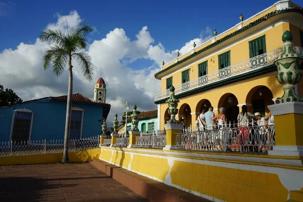 Architektura Miasta Trinidad Miasto Kubie Prowincji Sancti Spiritus Jest Wpisany — Zdjęcie stockowe