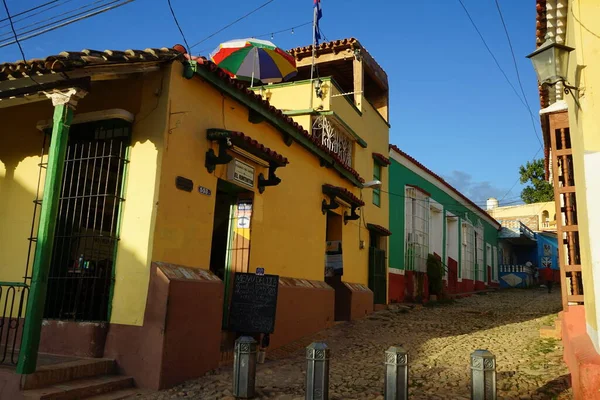 Typische Straße Trinidad Trinidad Ist Eine Stadt Der Provinz Sancti — Stockfoto