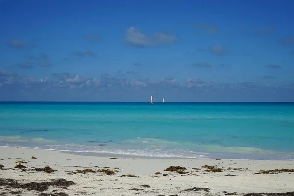 Cayo Santa Maria Bem Conhecida Por Suas Praias Areia Branca — Fotografia de Stock