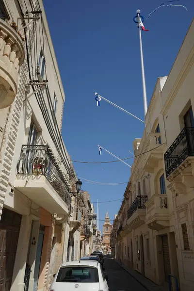 Klassisk Arkitektur Mellieha Stad Malta — Stockfoto