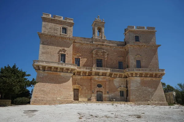 Selmun Palace Selmun Tower Ejemplo Arquitectura Barroca Selmun Mellieha Malta —  Fotos de Stock