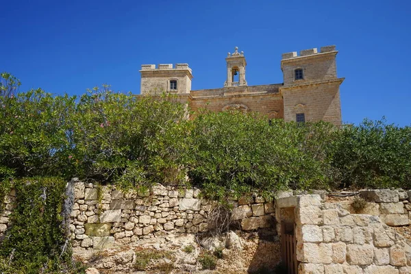 Selmun Palace Selmun Πύργος Είναι Ένα Παράδειγμα Της Μπαρόκ Αρχιτεκτονικής — Φωτογραφία Αρχείου