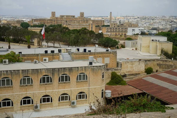 Vista Cidade James Bastion Notre Dame Ditch Floriana Malta — Fotografia de Stock