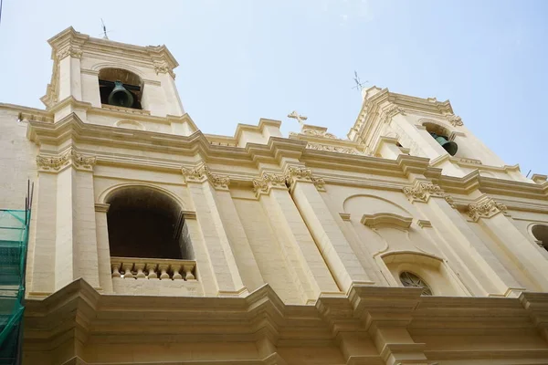 St. Augustine Church, located on Old Bakery street, was built in the shape of a Greek cross and in the Baroque style. Valletta, Malta