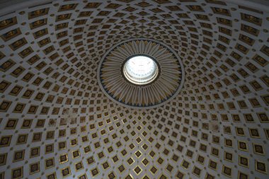 Güzel kubbe desenleri. Mosta, Mosta, Malta 'dan Rotunda 