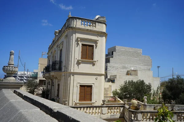 Wunderbare Architektur Und Einzigartige Vegetation Mosta Malta — Stockfoto