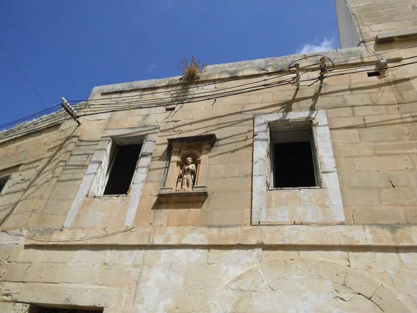 Fresk Ulgowy Ścianie Budynku Mosta Malta — Zdjęcie stockowe