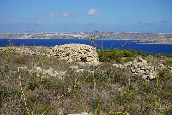 Ruines Près Agatha Tower Triq Tad Dahar Mellieha Malte — Photo