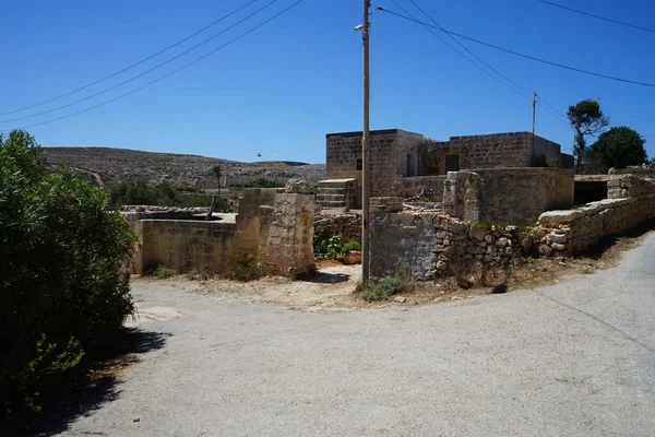 Gebouwen Unieke Vegetatie Mellieha Malta — Stockfoto