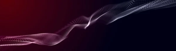未来的な波だ 抽象技術の背景 ビッグデータの3D可視化 分析発表 — ストック写真