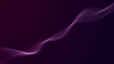 Soyut ses parçacıkları dalgası. Müzik için dengeleyici. Sinyal iletimi. Üç Boyut