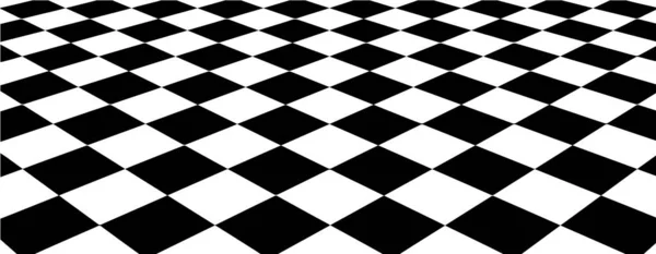 光の錯覚だ 要約3D黒と白の背景 チェス盤 ベクターイラスト — ストックベクタ