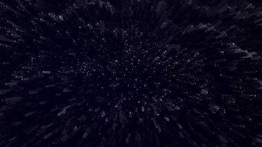 Veri sıfırlandı. Bilgisayar virüsü. Teknoloji arkaplan 3D oluşturma