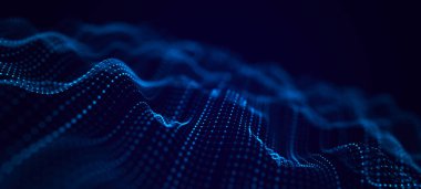 Çizgiler ve noktalar birbirine bağlı teknolojik altyapı. Ağ bağlantısı yapısı. Dijital veri iletişimi. 3B görüntüleme.