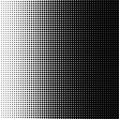 Vertical gradient of black and white dots. Halftone texture. Vector illustration. clipart