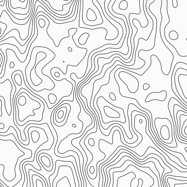 Topografische Kaart Zwarte Lijnen Witte Achtergrond Contour Abstracte Achtergrond Vectorillustratie — Stockvector