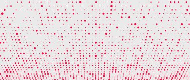 Bozuk kod. Vektör yarım ton dokusu. Sibernetik fütüristik arka plan. Büyük veri görselleştirmesi.