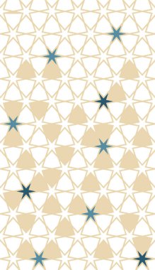 Arabesk kusursuz vektör arkaplan deseni. Renk kiremit parçalanması ile geometrik arabesque yarım ton arkaplan