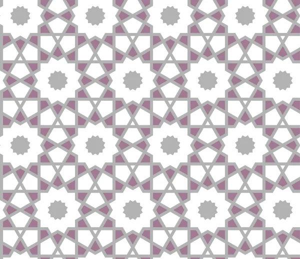 Arabesque vector naadloos patroon. Arabische geometrische tegel en raster achtergrond of textuur — Stockvector