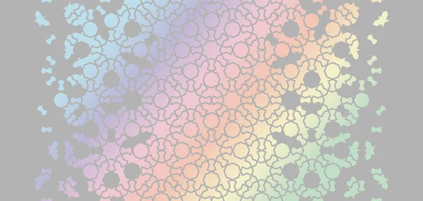 ホログラフィックベクトルの背景。幾何学的ホログラム背景パターン — ストックベクタ