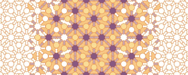Arabesque vectorrand, behang, textuur, achtergrond, patroon. Geometrische arabeske halftoon textuur met kleur tegel desintegratie — Stockvector