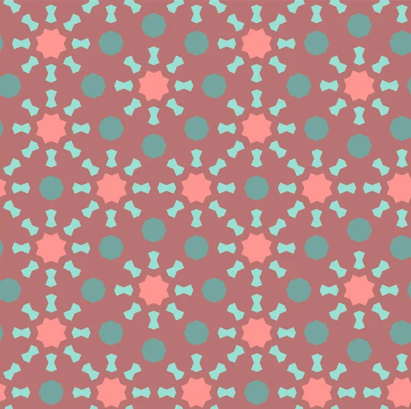 Couleur corail motif géométrique sans couture. Texture vectorielle répétitive pour la conception de tissu, tissu, textile — Image vectorielle