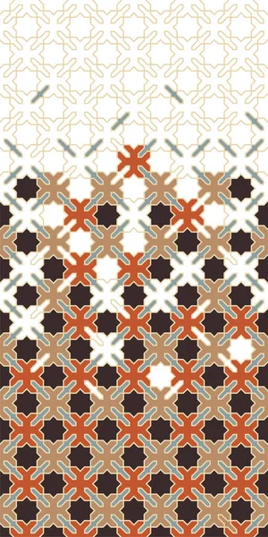 Arabiska vektormönster. Modern islamisk geometrisk bakgrund, struktur, gräns — Stock vektor