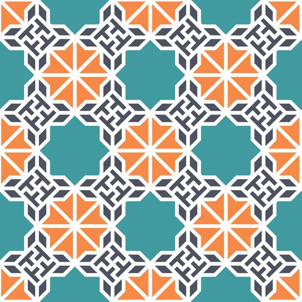 Geometrische kleur vector patroon. Naadloze geometrische herhalende textuur voor stofontwerp, doek, textiel — Stockvector