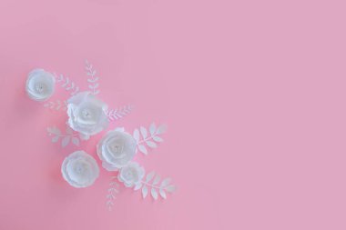 Kağıt sanat çiçekleri. 