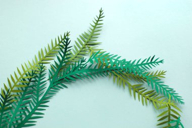 Kağıt sanatı Noel çelengi. Kapat.. 