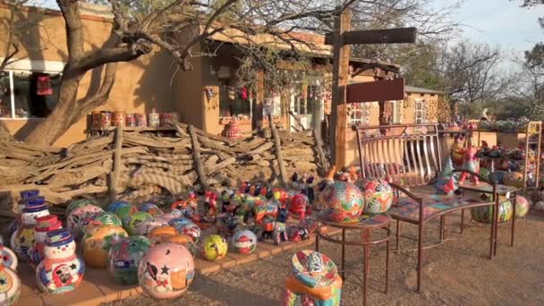 Potterty and Art Store in Tubac, Arizona — Stock Video